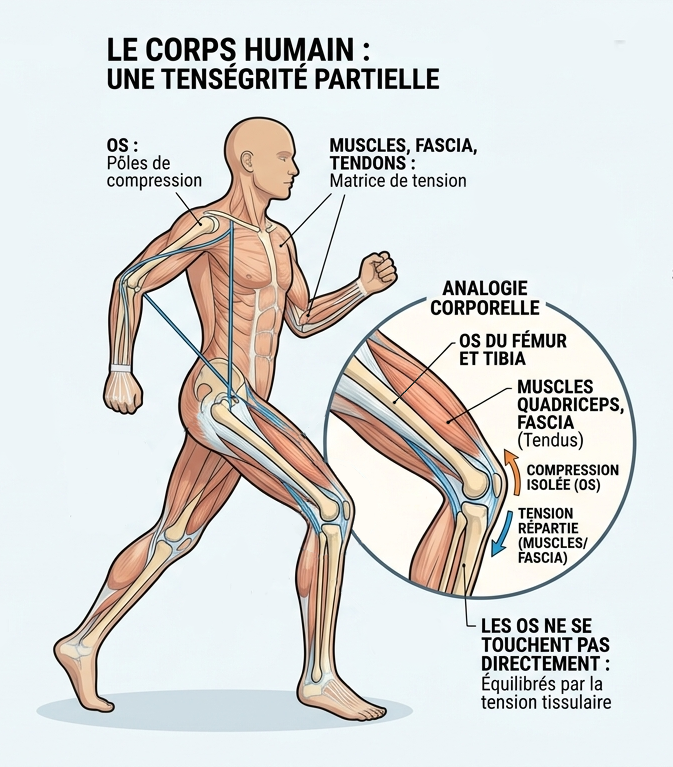 Le corps humain : une structure de tenségrité
